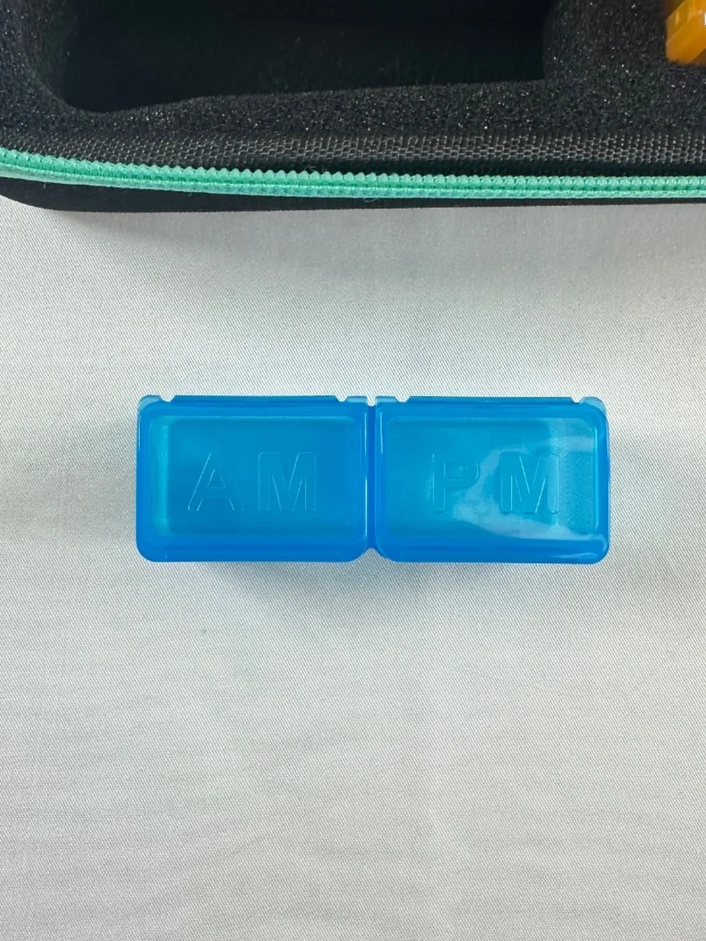Daily Tablet Organizer, Multicolored, Black Case, 31 Individual Plastic